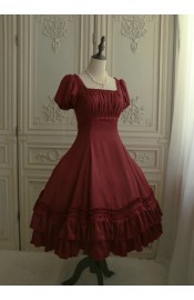 Faeries Daffodil First Waltz Square Neck Crushed Satin One Piece(Reservation/3 Colours/Full Payment Without Shipping)